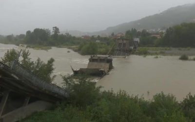 Maltempo ponte Albiano Magra