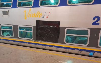 crocetti treni vandalizzato