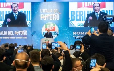 Berlusconi manifestazione Roma