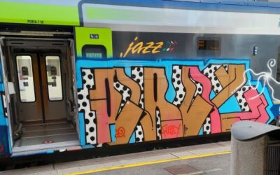 Firenze treno vandalizzato
