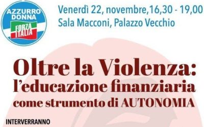 Convegno Azzurro Donna Forza Italia a Firenze a Palazzo Vecchio: 