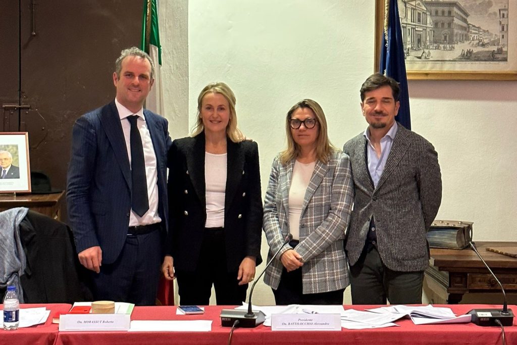 La vicesegretario nazionale e responsabile esteri di Forza Italia Deborah Bergamini alla Commissione Parlamentare sulle Periferie a Firenze