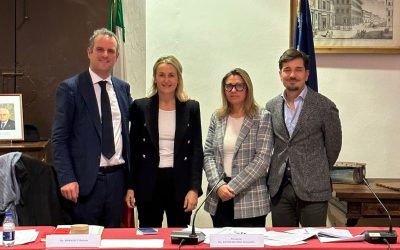 La vicesegretario nazionale e responsabile esteri di Forza Italia Deborah Bergamini alla Commissione Parlamentare sulle Periferie a Firenze